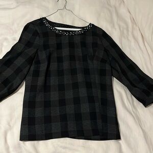 Karl Lagerfeld black and white top